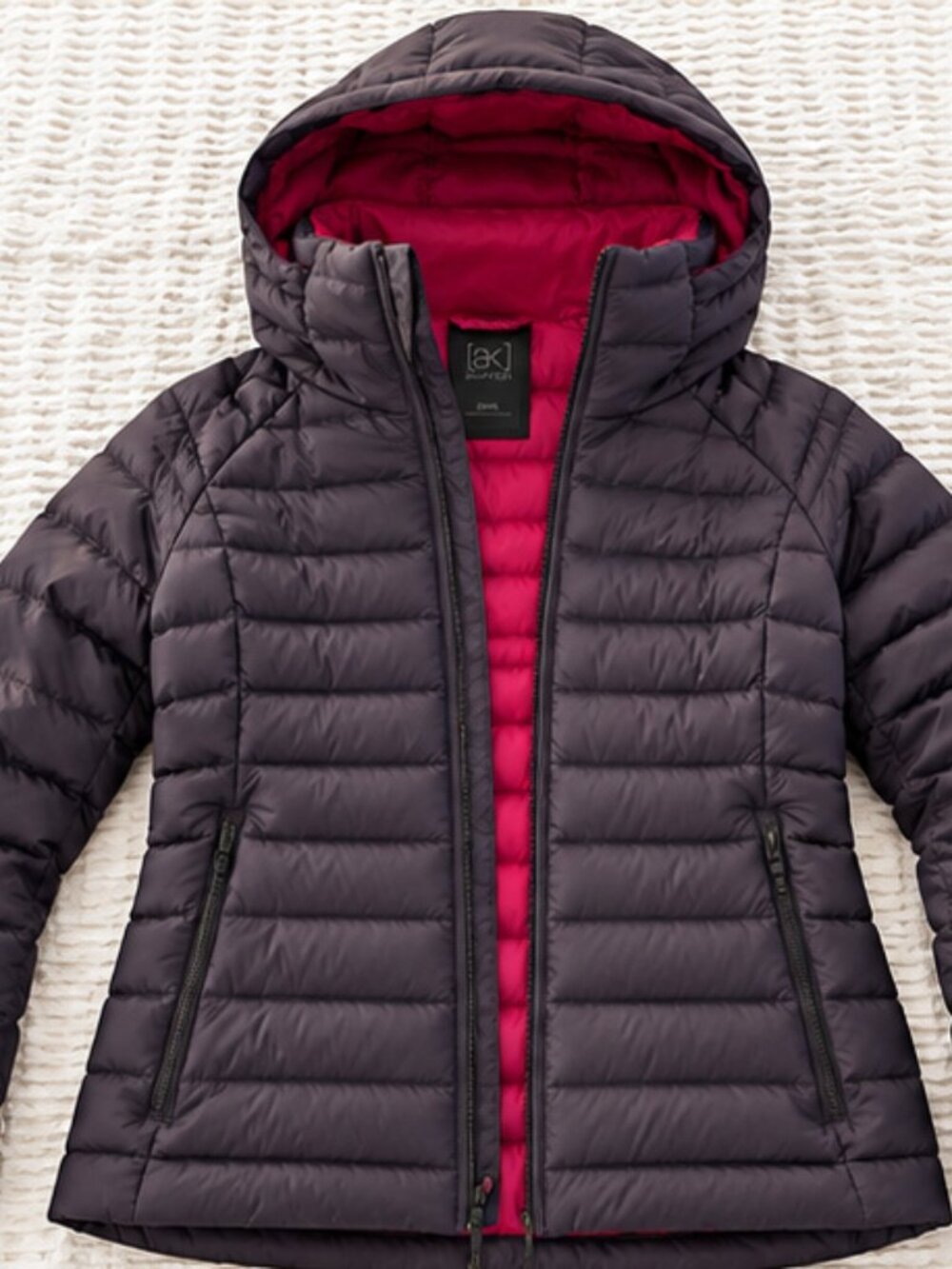 Burton [ak] Women's Hooded Quilted Puffer Jacket – Small – Purple/Pink-